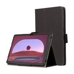 Olixar Black Leather-Style Stand Case - For Google Pixel Tablet