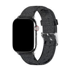 Lovecases Black Glitter TPU Apple Watch Straps - For Apple Watch SE 2020 44mm