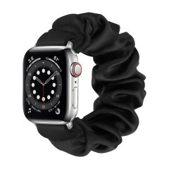 Lovecases Black Satin Scrunchie Strap - For Apple Watch Series 3 38mm
