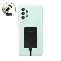 Olixar Black Ultra-Thin USB-C 10W Wireless Charger Adapter - For Samsung Galaxy A52s