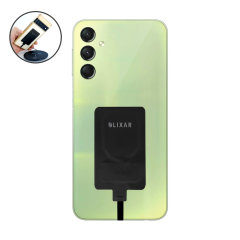 Olixar Black Ultra-Thin USB-C 10W Wireless Charger Adapter - For Samsung Galaxy A24