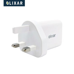 Olixar White 20W PD USB-C UK Wall Charger - For iPhone 15