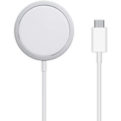 Official Apple White MagSafe Qi Enabled Fast Wireless Charger - For iPhone 15 Plus