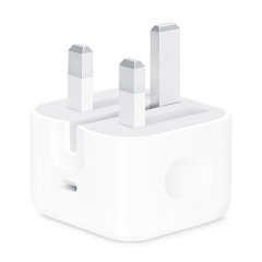 Official Apple White 20W USB-C Fast Charger With Folding Pins - For iPhone 15