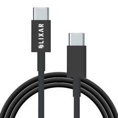 Olixar Basics Black 1m USB-C to USB-C Charge and Sync Cable - For iPhone 15 Pro
