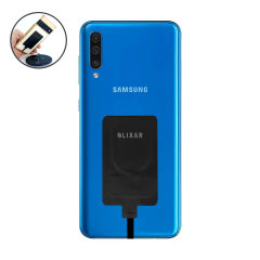 Olixar Black Ultra-Thin USB-C 10W Wireless Charger Adapter - For Samsung Galaxy A50