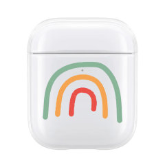 Lovecases Rainbow Protective Clear Case - For AirPods 1 and 2
