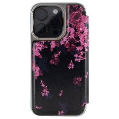 Ted Baker Flower Border Mirror Folio Case - For iPhone 15 Pro