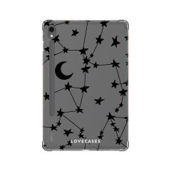 LoveCases Black Stars & Moon Gel Case - For Samsung Galaxy Tab S9