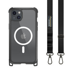 SwitchEasy Odyssey+ Classic Black MagSafe Case with Strap - For iPhone 15 Plus