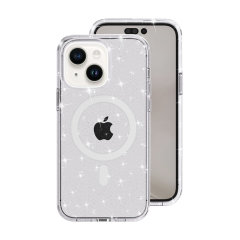 Olixar MagSafe Clear Glitter Tough Case - For iPhone 15 Plus