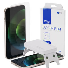 Whitestone 2 Pack Hard Film Screen Protectors with UV Lamp  - For iPhone 15