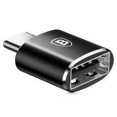 Baseus Black USB-A to USB-C Adapter