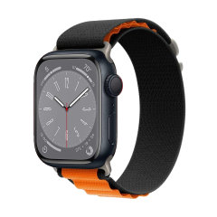 Olixar Black & Orange Alpine Loop - For Apple Watch Series 9 45mm