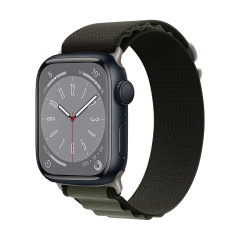 Olixar Black & Green Alpine Loop - For Apple Watch Series 9 41mm