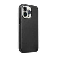 Olixar MagSafe Eco-Leather Black Case - For iPhone 15 Pro Max