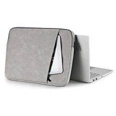 Olixar Universal 14" Grey Eco-Leather Laptop & Tablet Sleeve