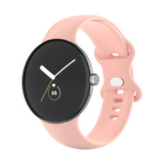 Olixar Pink Soft Silicone Sport Band Small - For Google Pixel Watch 2