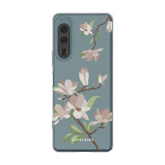 LoveCases White Cherry Blossom Gel Case - For Sony Xperia 5 IV