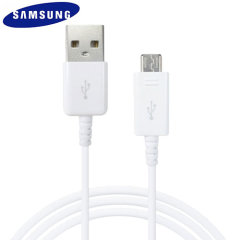 Official Samsung 1.2m White Micro USB Charge & Sync Cable - For Samsung Galaxy A6