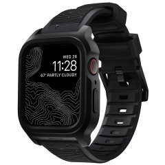 Nomad Black Rugged Case with Integrated Rugged Band - For Apple Watch Series 9 45mm