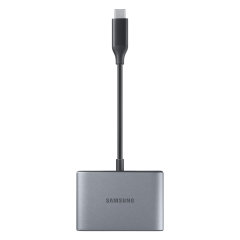 Official Samsung Grey Multiport Adapter (USB-A, HDMI, Type-C) - For Samsung Galaxy Tab S9 FE