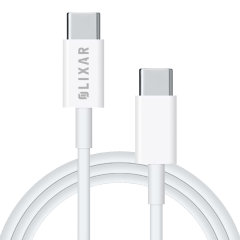 Olixar Basics White 1m USB-C to USB-C Charge and Sync Cable - For iPhone 15 Plus