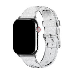 Lovecases Silver Glitter TPU Gel Strap - For Apple Watch SE 2023 44mm