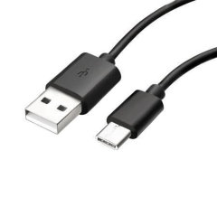 Official Samsung Black 1.5m USB-A to USB-C Charge & Sync Cable - For Samsung Galaxy S23 FE