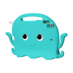 Olixar Kids Turquoise Octopus Tough Case with Screen Protector - For iPad 10.2" 2021