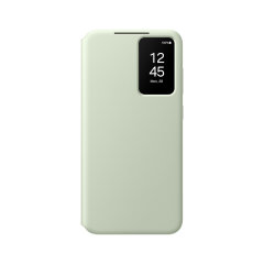 Official Samsung Smart View Light Green Wallet Case - For Samsung Galaxy S24