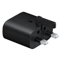 Official Samsung 25W USB-C Black UK Wall Charger - For Samsung Galaxy S24
