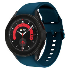 Olixar Dark Blue Soft Silicone Band - For Samsung Galaxy Watch 46mm