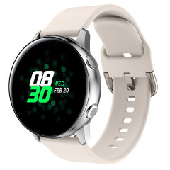 Olixar Beige Soft Silicone Band - For Samsung Galaxy Watch 4
