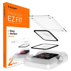 Spigen Twin Pack ProFlex EZ Fit Tempered Glass Screen Protectors - For Apple Watch SE 2022 40mm