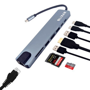 Olixar 8 Port USB-C Multi Function Charging Hub - For MacBooks