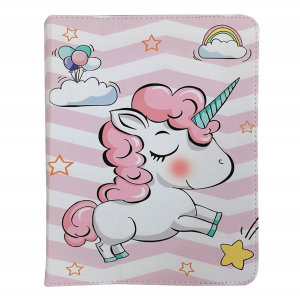 Universal Pink Unicorn 9-10" Tablet Stand Case For Kids