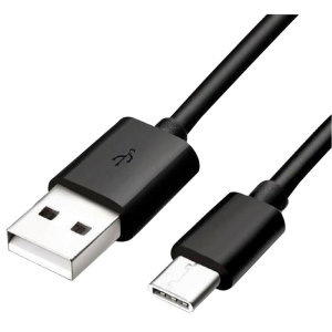 Official Samsung Black 0.8m USB-A to USB-C Charge & Sync Cable - For Samsung Galaxy S21