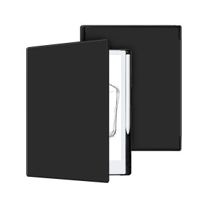 Olixar Black Eco-Leather Folio Case with Pen Holder - For reMarkable 2