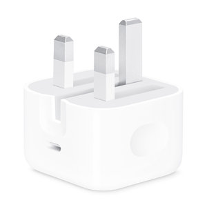 Official Apple White 20W USB-C Fast Charger with Folding Pins - For iPad Pro 11" 2024