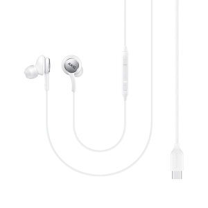 Official Samsung White AKG Tuned USB-C Wired Earphones with Microphone - For Samsung Galaxy Z Flip 6
