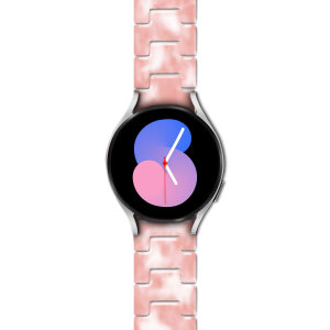 LoveCases Pink Resin Links Band - For Samsung Galaxy Watch 7