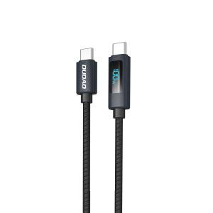 Dudao 100W 1m USB-C to USB-C Charge & Sync Cable with LED Display