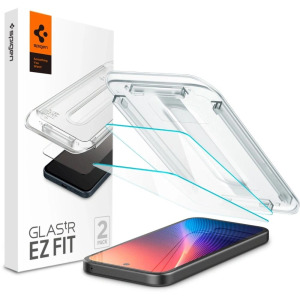 Spigen Twin Pack EZ Fit Tempered Glass Screen Protectors - For Google Pixel 9a