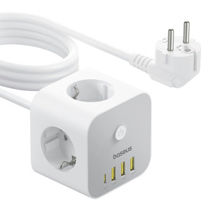Baseus PowerCombo 7 In 1 Charging Adapter - 4 Plugs & 3 Plugs - 4000W