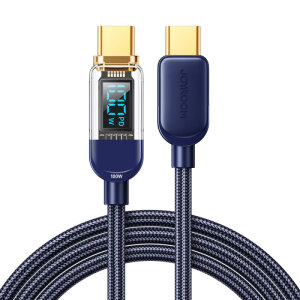 Joyroom 100W 1.2m USB-C to USB-C PD Charge & Sync Cable with LED Display