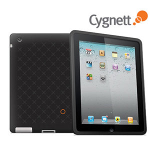 Housse silicone iPad 2 SecondSkin Cygnett - Noire