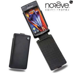 Etui cuir Sony Ericsson XPERIA Arc Noreve Tradition A - Noire