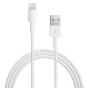 This official Apple USB 2.0 cable connects your iPhone or iPad using its built in Lightning connector for efficient syncing and charging.