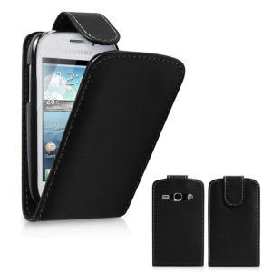 La housse style cuir est simple et élégante, elle protège efficacement le Samsung Galaxy Fame.